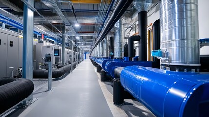 Air conditioning system installed inside a building