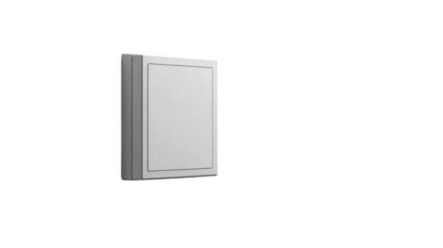 Modern electrical wall switch in minimalist design, suitable for contemporary interiors and efficient energy usage