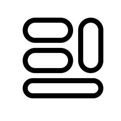 layout structure line style, perfect for user interface projects