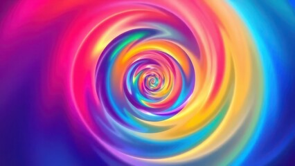 Obraz premium a colorful spiral design with a black background, 