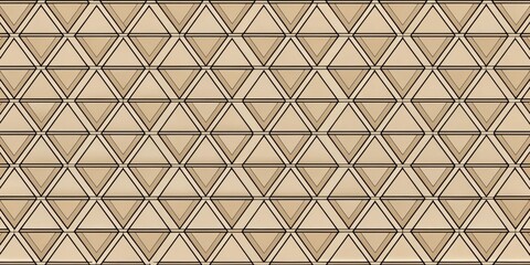Abstract Beige Triangle Pattern Design Seamless Geometric Texture for Backgrounds and Surfaces