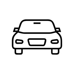  Car Front Line Icon