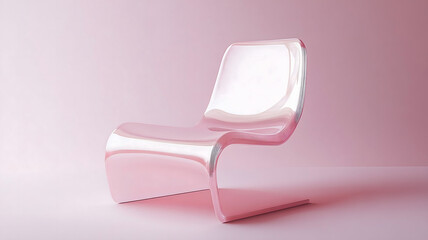 Minimalist chair casts soft glow, inviting relaxation and contemplation, its simple elegance testament to modern design