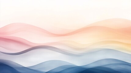 Obraz premium soft pastel abstract waves background