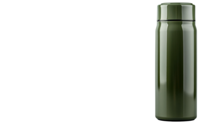 Stylish green stainless steel thermos designed for outdoor adventures and daily hydration needs