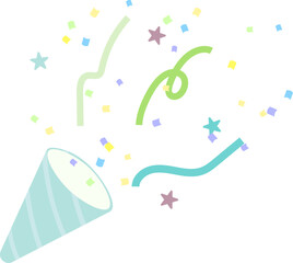 パーティークラッカーのイラスト素材