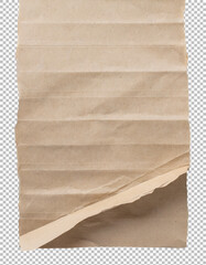 Recycled paper, Vintage Folded Paper Texture for Graphic and Web Design on transparent background, png, psd
