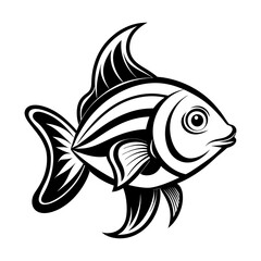 Fish Silhouette Vector Illustration