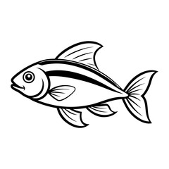 Fish Silhouette Vector Illustration