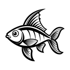 Fish Silhouette Vector Illustration