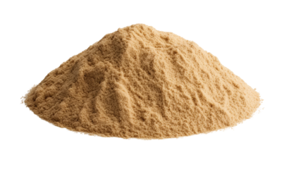 Beach or desert sand isolated on transparent b ackground