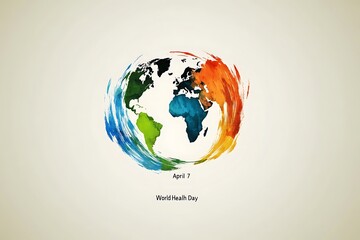 Innovative April 7 World Health Day Logo with Health and Wellness Focus