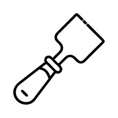 Putty Knife Vector Icon 