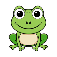 Cute Cartoon Frog Illustration