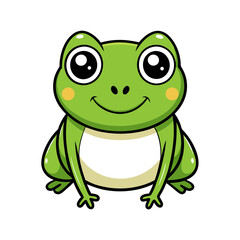 Cute Cartoon Frog Illustration