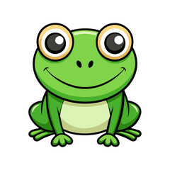Cute Cartoon Frog Illustration