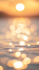 golden hour soft-focus abstract reflections