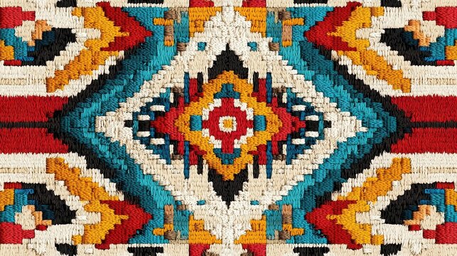 Malagasy Lamba Textile Motif, a seamless design featuring traditional patterns, elegant line art, and ample copy-space for creative use in various projects.