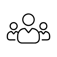 Business Teamwork Icon | Corporate Leadership & Teamwork Symbol