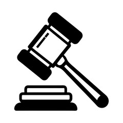 Judge Gavel Vector Icon