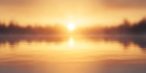 Fototapeta premium sunrise reflections misty glow soft background