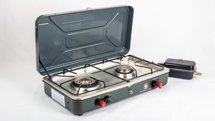 Portable Two-Burner Gas Stove