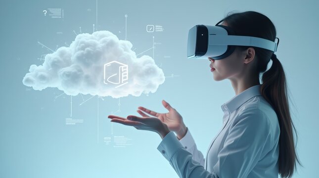 Exploring Virtual Reality Technologies and Cloud Computing Concepts With Immersive Headset