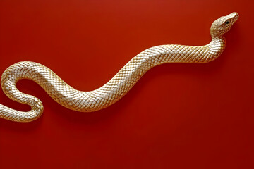 Obraz premium Golden Snake 3D Illustration