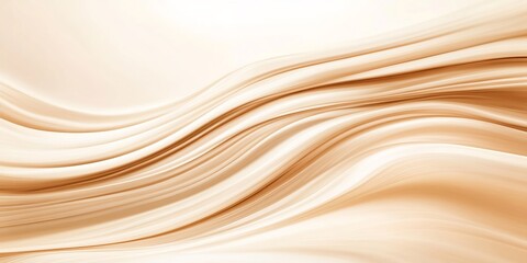 Obraz premium blurry flowing lines soft golden beige