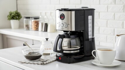 Drip Coffee Maker on Kitchen Counter