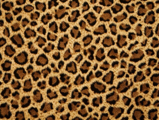 Leopard Fur Realistic Texture Background