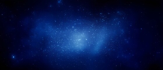 Obraz premium The center of Milky way galaxy with stars and space dust in the universe. Deep outer space. Science fiction wallpaper. High quality digital space art banner. Futuristic background, night cosmic sky