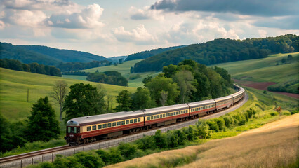 railway in the mountains