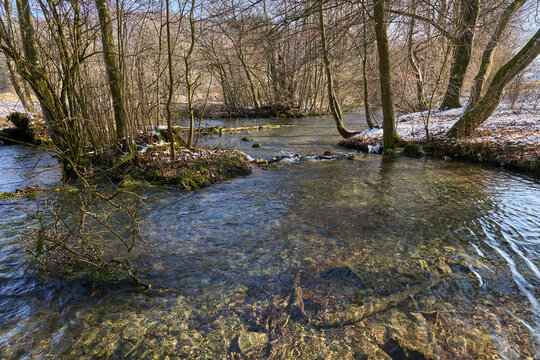 Schwarzer Kocher, Kocherursprung, Oberkochen, Baden-W&uuml;rttemberg, Deutschland
