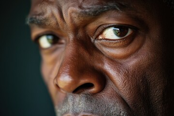 Obraz premium close up of a man's intense gaze