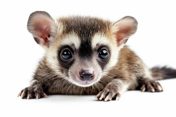Obraz premium Asian Palm Civet. Cute Small Animal resembling a Chihuahua Puppy, Isolated on White Background