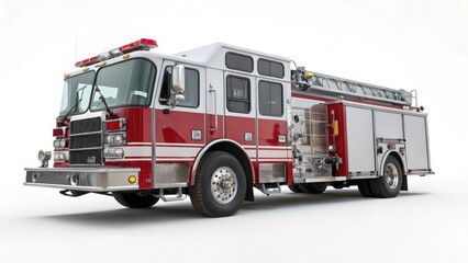 Red and White Fire Truck