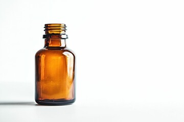 Chemical Laboratory Equipment: Selective Focus on Acetone Solution in Amber Glass Bottle