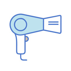 Obraz premium Explore the design of a modern hair dryer icon perfect for beauty and grooming applications in digital projects