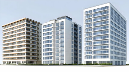 Obraz premium Modern Building 3D Illustration