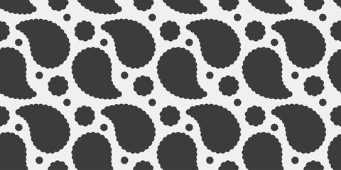 Ornament buta with mandala costume. Victorian Indian cucumber as flower simple. Decor festival a tranquility creativity.