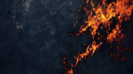 Fiery Abstract Background Illustration