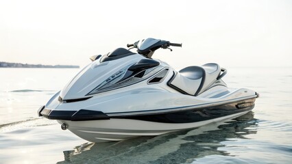 White Jet Ski on Calm Water