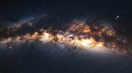 Fototapeta premium Stunning view of the milky way galaxy in night sky