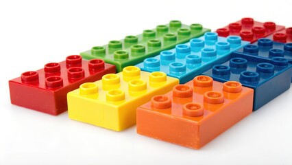 Obraz premium Colorful Plastic Building Blocks