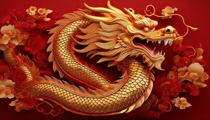 Obraz premium A traditional Chinese dragon vector