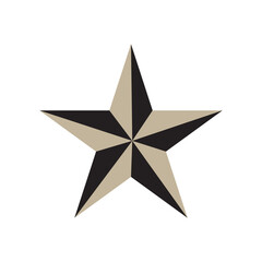 gold star on white background