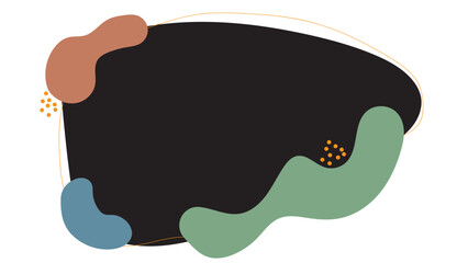 ABSTRACT BACKGROUND HAND DRAWN ORGANIC SHAPES WITH LINES. PASTEL COLOR FLAT DESIGN VECTOR TEMPLATE FOR WALLPAPER, COVER DESIGN