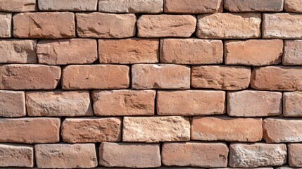 Obraz premium Constructing a strong foundation brick wall texture construction site photography