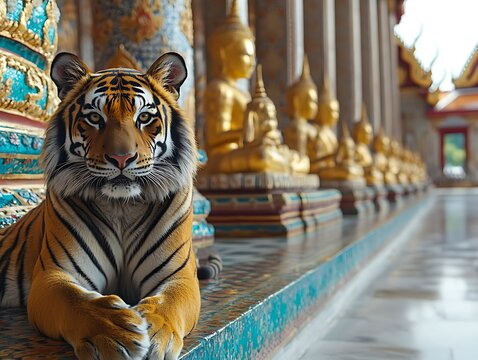 Tiger at Thai Temple